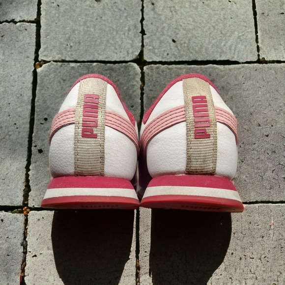 Puma Turin Toddler sz 11c Puma White and Calypso Coral - Picture 4 of 8